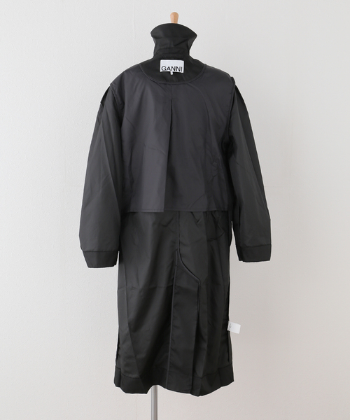GANNI / ガニー Duchesse Nylon Trenchcoat（トレンチコート）｜GANNI
