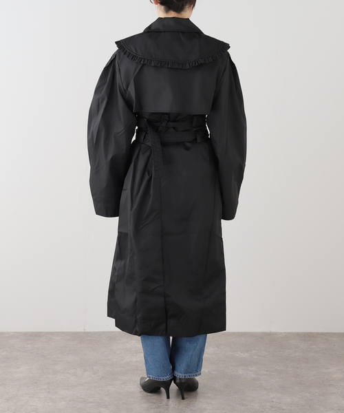 DOLCE＆GABBANA トレンチコート　黒 Double-breasted wool trench coat in Black for Men | Dolce&Gabbana® US