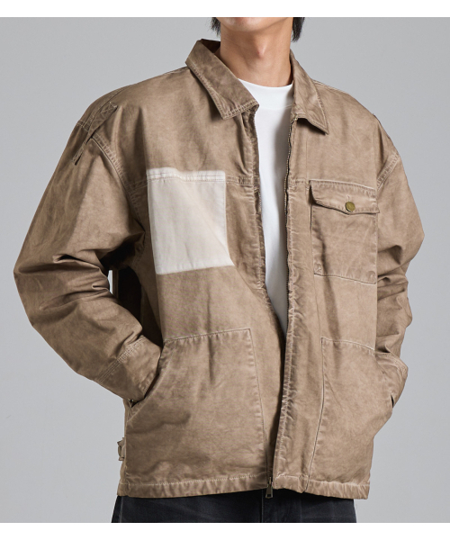 BUTTON SEOUL（ボタンソウル）の「ヴィンテージピグメントウォッシングジャケット（ライトベージュ）（ブルゾン・メンズ・その他・M/L/XL）」の7枚目の写真