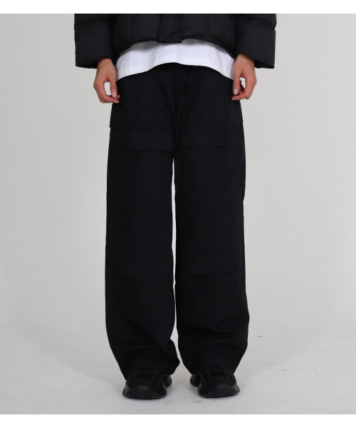 BUTTON SEOUL(ボタンソウル)の「マルチポケットストリングパンツ(ブラック)(その他パンツ・メンズ・その他・M/L/XL)」の2枚目の写真