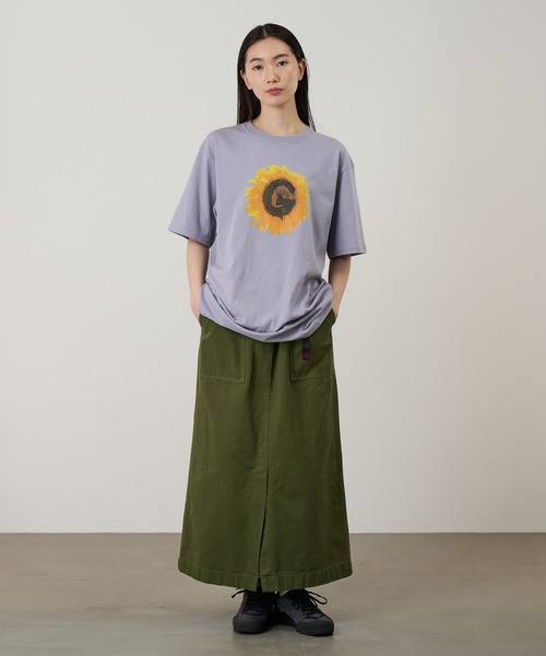 Gramicci(グラミチ)の「G-FLOWER TEE|G-フラワーTシャツ(Tシャツ/カットソー・メンズ・ラベンダー/オレンジ系その他/ブラック系その他/ホワイト・M/L/XL/XXL/S)」の9枚目の写真