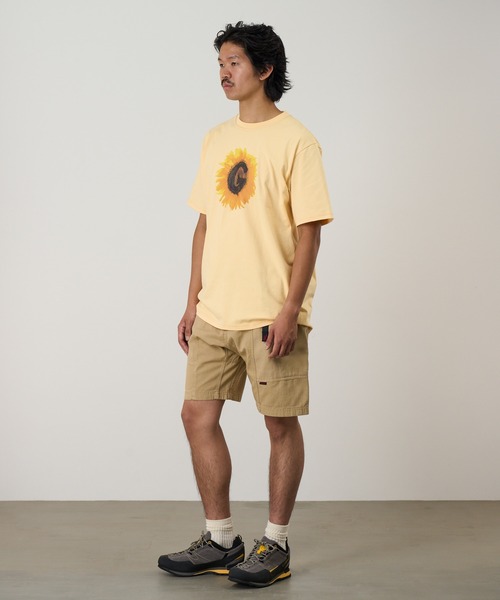 Gramicci(グラミチ)の「G-FLOWER TEE|G-フラワーTシャツ(Tシャツ/カットソー・メンズ・ラベンダー/オレンジ系その他/ブラック系その他/ホワイト・M/L/XL/XXL/S)」の6枚目の写真