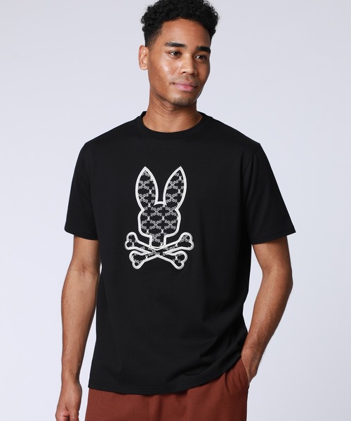 Psycho Bunny（サイコバニー）の「3D刺繍 グラフィックTシャツ（Tシャツ/カットソー・メンズ・ライトグレー/ブラック・SMALL/X-LARGE/LARGE/MEDIUM）」の2枚目の写真