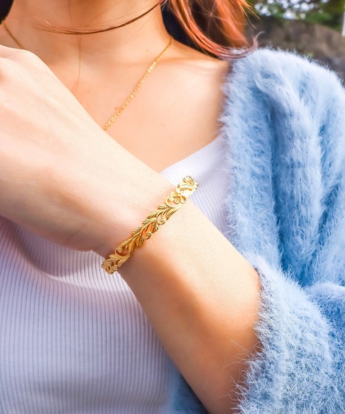 Heritage bangle/【ハワイアンジュエリー】【サージカルステンレス