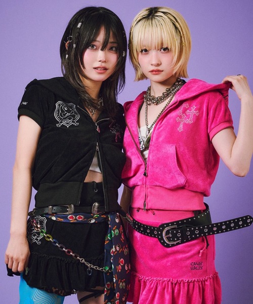 GALFY（ガルフィー）の「GALFY（ガルフィー）VIVI★GALスカート/パイル フリルミニスカート（インパンツ付き）Y2K ギャル セットアップ対応（スカート・レディース・イエロー系その他/ブラック/ピンク・FREE）」の20枚目の写真