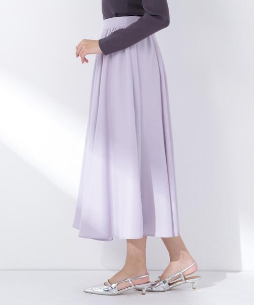 NATURAL BEAUTY BASIC(ナチュラルビューティーベーシック)の「追加生産/低身長サイズ【ちょうど、いい服】ふんわり春風フレアスカート(スカート・レディース・ネイビー/ラベンダー/ベージュ・SMALL/LARGE/P/S/MEDIUM)」の20枚目の写真