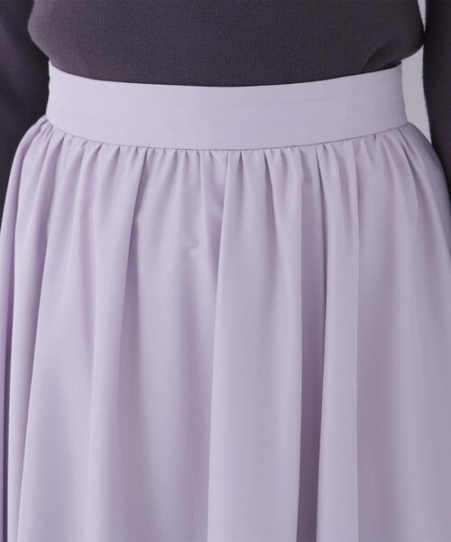 NATURAL BEAUTY BASIC(ナチュラルビューティーベーシック)の「追加生産/低身長サイズ【ちょうど、いい服】ふんわり春風フレアスカート(スカート・レディース・ネイビー/ラベンダー/ベージュ・SMALL/LARGE/P/S/MEDIUM)」の22枚目の写真