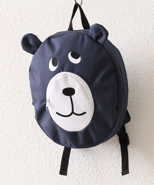 coen（コーエン）の「【coen キッズ】コーエンベアリュック（バックパック/リュック・キッズ・グレー/ネイビー・FREE）」の2枚目の写真