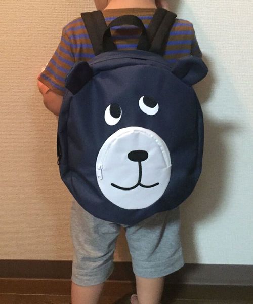 coen（コーエン）の「【coen キッズ】コーエンベアリュック（バックパック/リュック・キッズ・グレー/ネイビー・FREE）」の13枚目の写真