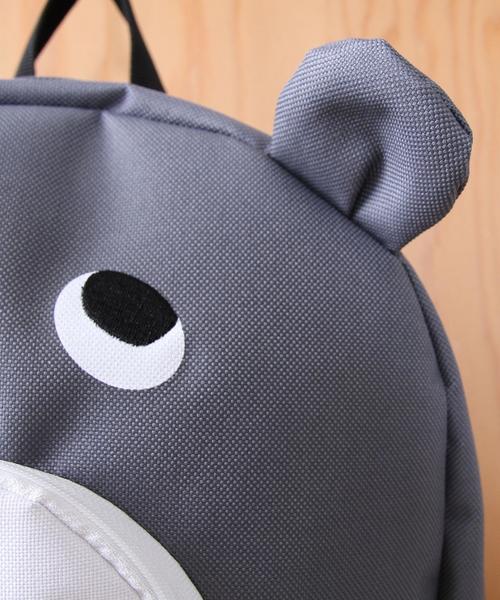 coen（コーエン）の「【coen キッズ】コーエンベアリュック（バックパック/リュック・キッズ・グレー/ネイビー・FREE）」の4枚目の写真