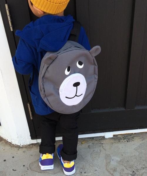 coen（コーエン）の「【coen キッズ】コーエンベアリュック（バックパック/リュック・キッズ・グレー/ネイビー・FREE）」の21枚目の写真