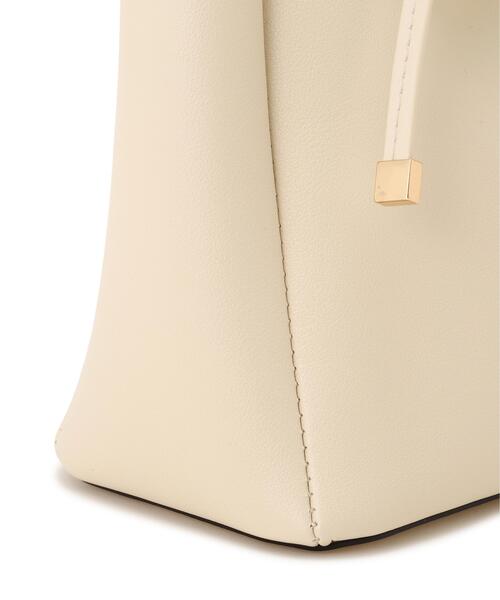 EDIT COLOGNE（エディットコロン）の「ワンハンドルボウバッグ（ショルダーバッグ・レディース・ブラック/オフホワイト/ピンク・ﾌﾘ-）」の6枚目の写真