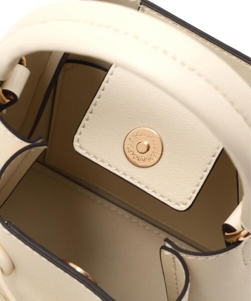 EDIT COLOGNE（エディットコロン）の「ワンハンドルボウバッグ（ショルダーバッグ・レディース・ブラック/オフホワイト/ピンク・ﾌﾘ-）」の9枚目の写真