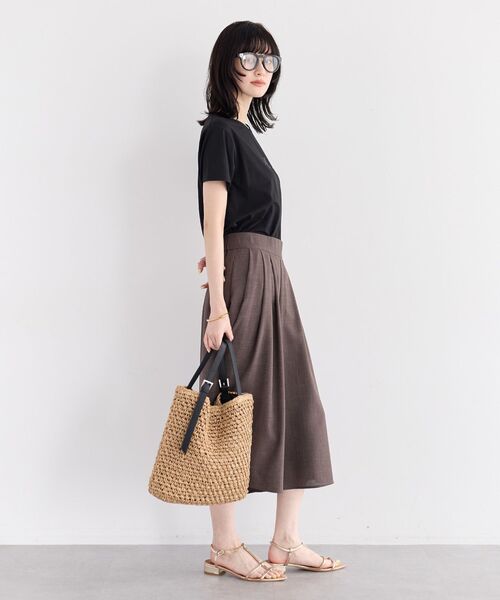 YECCA VECCA(イェッカヴェッカ)の「【UVカット】ガウチョパンツ(その他パンツ・レディース・ブラウン/ライトグレー/ネイビー・FREE)」の13枚目の写真