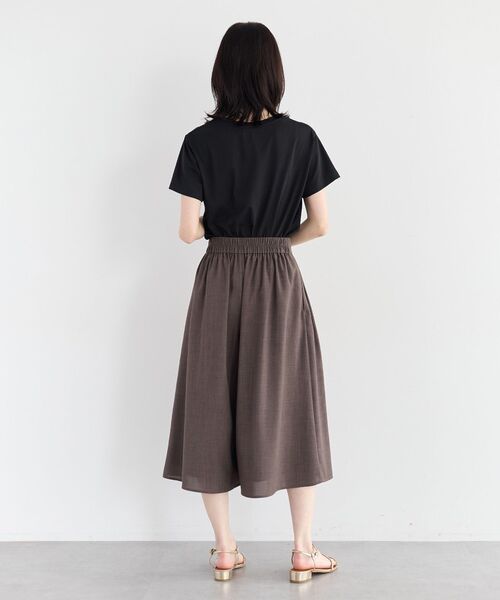 YECCA VECCA(イェッカヴェッカ)の「【UVカット】ガウチョパンツ(その他パンツ・レディース・ブラウン/ライトグレー/ネイビー・FREE)」の14枚目の写真