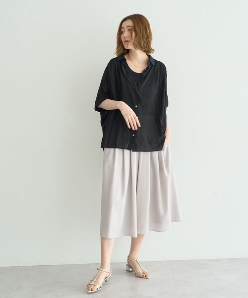 YECCA VECCA(イェッカヴェッカ)の「【UVカット】ガウチョパンツ(その他パンツ・レディース・ブラウン/ライトグレー/ネイビー・FREE)」の22枚目の写真
