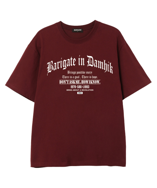BARIGATE(バリゲート)の「L1993 半袖Tシャツ (BS026) バーガンディ(Tシャツ/カットソー・メンズ・その他・SMALL/MEDIUM/LARGE/X-LARGE/XX-LARGE)」の3枚目の写真