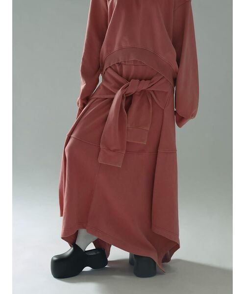:ETHROF（イーサオブ）の「SHIRT-WRAP STYLE BLEACH SWEAT SKIRT（スカート・レディース・スカイブルー/ピンク系その他2・MEDIUM）」の22枚目の写真
