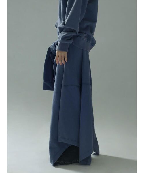 :ETHROF（イーサオブ）の「SHIRT-WRAP STYLE BLEACH SWEAT SKIRT（スカート・レディース・スカイブルー/ピンク系その他2・MEDIUM）」の14枚目の写真