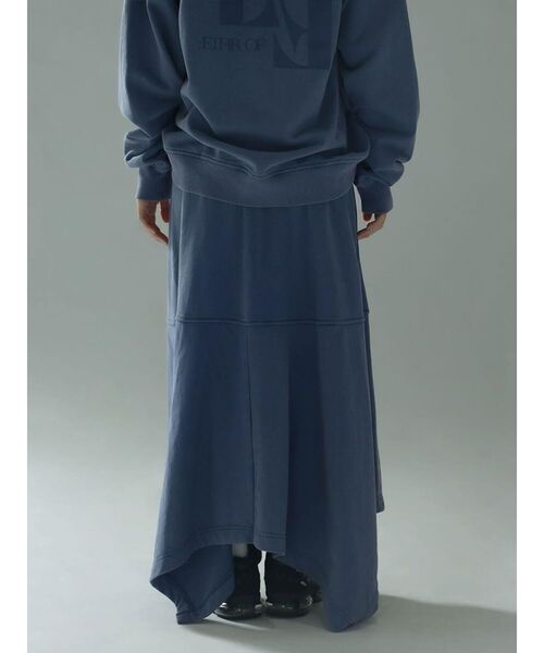 :ETHROF（イーサオブ）の「SHIRT-WRAP STYLE BLEACH SWEAT SKIRT（スカート・レディース・スカイブルー/ピンク系その他2・MEDIUM）」の15枚目の写真