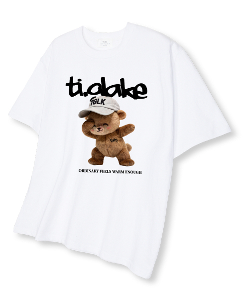 TI.GLAKE(ティーグレイク)の「スウェベア オーバーサイズ 半袖Tシャツ ホワイト(Tシャツ/カットソー・メンズ・その他・LARGE/X-LARGE/XX-LARGE)」の1枚目の写真