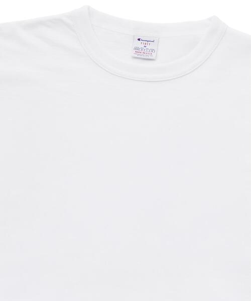 Champion(チャンピオン)の「Champion/チャンピオン/SHORT SLEEVE T-SHIRT USA(Tシャツ/カットソー・メンズ・ホワイト/グレー/ブラック・M/L/XL)」の9枚目の写真