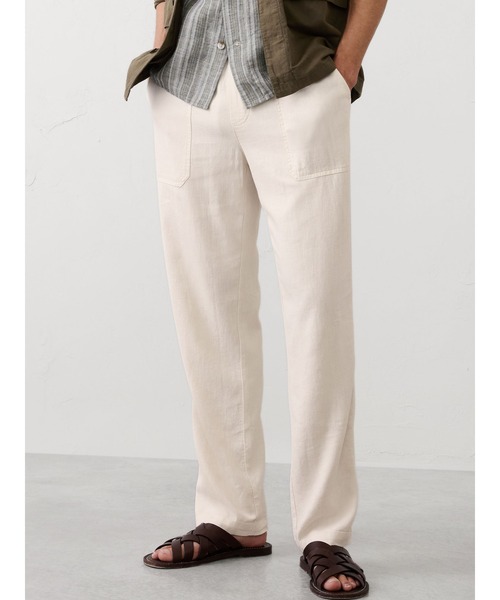 BANANA REPUBLIC FACTORY STORE ストレートフィット リネンブレンド