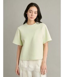 ❣️週末セール☆新品NINE スカラレーストップス グリーン サイズ0 S〜細M Tシャツ/カットソー（グリーン・カーキ/緑色系・レース）ファッション