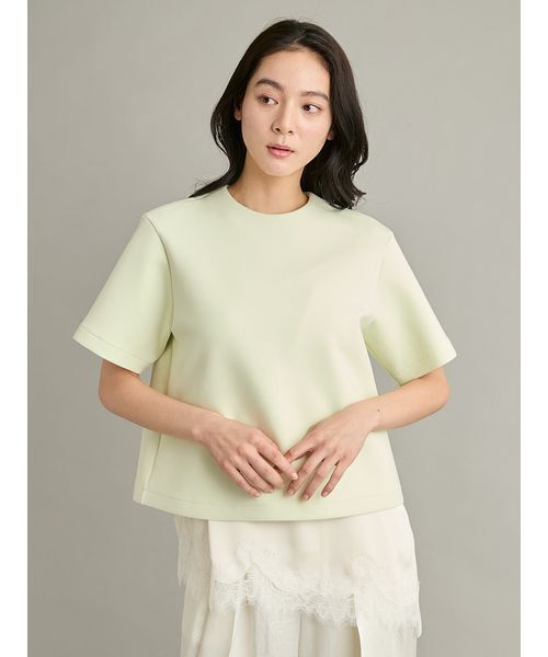 Mila Owen(ミラオーウェン)の「キャミレイヤードダンボールTシャツ(Tシャツ/カットソー・レディース・ホワイト/ライム/ブラック/グレー・0/1)」の21枚目の写真