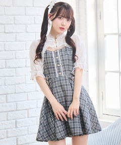 セール】シャツドッキングミニワンピース（シャツワンピース