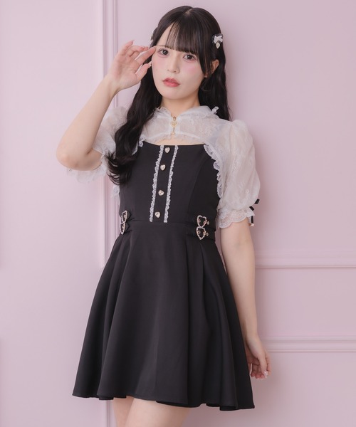 ROJITA(ロジータ)の「レースパーカー付きキャミワンピース(ワンピース・レディース・ピンク/その他/ブラック・FREE)」の2枚目の写真