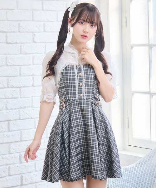 ROJITA(ロジータ)の「レースパーカー付きキャミワンピース(ワンピース・レディース・ピンク/その他/ブラック・FREE)」の7枚目の写真