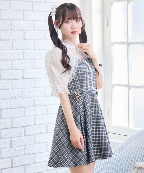 ROJITA(ロジータ)の「レースパーカー付きキャミワンピース(ワンピース・レディース・ピンク/その他/ブラック・FREE)」の5枚目の写真