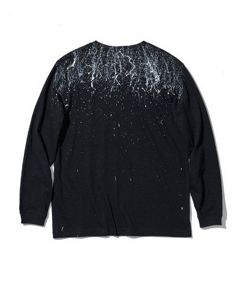 ACANTHUS(アカンサス)の「mlt5694-Splash paint L-S Tee ロングスリーブTシャツ(CT2610)(Tシャツ/カットソー・メンズ・ホワイト/ブラック・XL/L/M/S)」の14枚目の写真