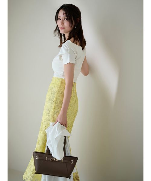 FRAY I.D(フレイアイディー)の「【LUMISHADE】オーバーサイズシャツ/ウォッシャブル・UVカット・防シワ・接触冷感(シャツ/ブラウス・レディース・ライトブルー/イエロー/ホワイト・F)」の8枚目の写真
