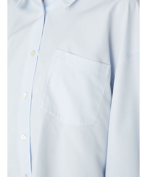 FRAY I.D(フレイアイディー)の「【LUMISHADE】オーバーサイズシャツ/ウォッシャブル・UVカット・防シワ・接触冷感(シャツ/ブラウス・レディース・ライトブルー/イエロー/ホワイト・F)」の15枚目の写真