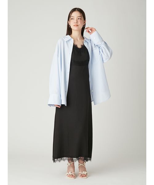 FRAY I.D(フレイアイディー)の「【LUMISHADE】オーバーサイズシャツ/ウォッシャブル・UVカット・防シワ・接触冷感(シャツ/ブラウス・レディース・ライトブルー/イエロー/ホワイト・F)」の21枚目の写真