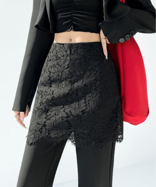 &soiree(アンドソワレ)の「レーススカート付きフレアパンツ(その他パンツ・レディース・ブラック・SMALL/MEDIUM/LARGE/X-LARGE)」の5枚目の写真