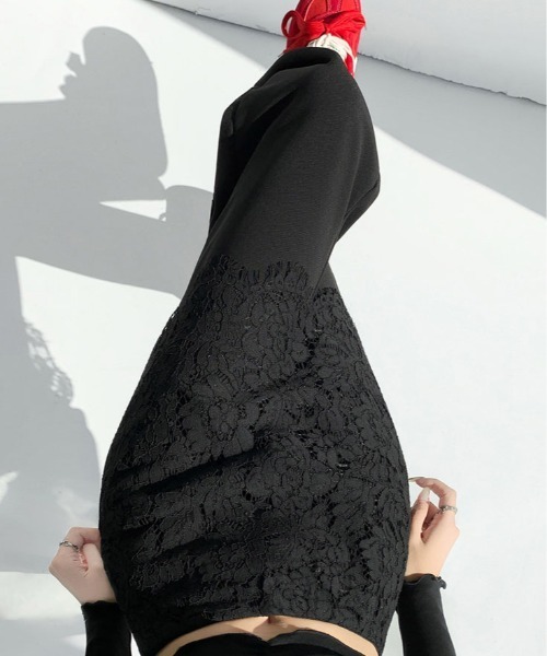 &soiree(アンドソワレ)の「レーススカート付きフレアパンツ(その他パンツ・レディース・ブラック・SMALL/MEDIUM/LARGE/X-LARGE)」の2枚目の写真