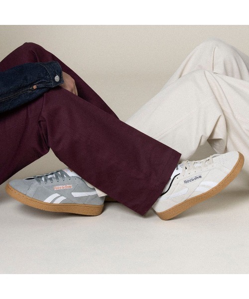 Reebok（リーボック）の「クラブシー グラウンズ UK / CLUB C GROUNDS UK（スニーカー・メンズ・アイボリー/グリーン/ライトグレー・22.5cm/23.0cm/23.5cm/24.5cm/24.0cm/25.0cm/25.5cm/26.0cm/26.5cm/27.0cm/27.5cm/28.0cm/28.5cm/29.0cm）」の10枚目の写真
