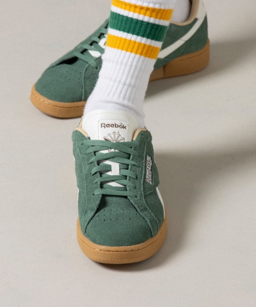 Reebok（リーボック）の「クラブシー グラウンズ UK / CLUB C GROUNDS UK（スニーカー・メンズ・アイボリー/グリーン/ライトグレー・22.5cm/23.0cm/23.5cm/24.5cm/24.0cm/25.0cm/25.5cm/26.0cm/26.5cm/27.0cm/27.5cm/28.0cm/28.5cm/29.0cm）」の7枚目の写真