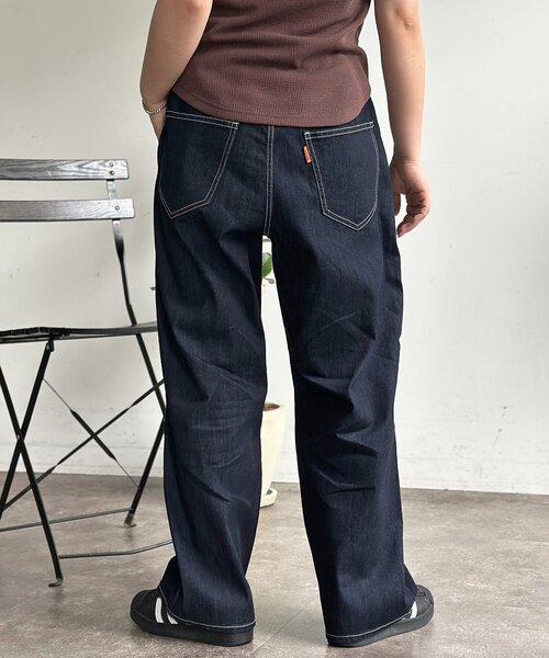 CPCM(シーピーシーエム)の「【COOLMAX】タックワイドデニム(デニムパンツ・メンズ・ネイビー/ブルー/サックスブルー/ブラック・SMALL/MEDIUM/LARGE)」の18枚目の写真
