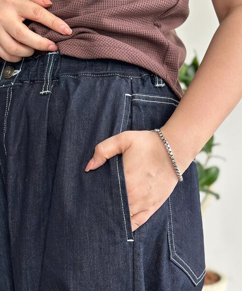 CPCM(シーピーシーエム)の「【COOLMAX】タックワイドデニム(デニムパンツ・メンズ・ネイビー/ブルー/サックスブルー/ブラック・SMALL/MEDIUM/LARGE)」の22枚目の写真