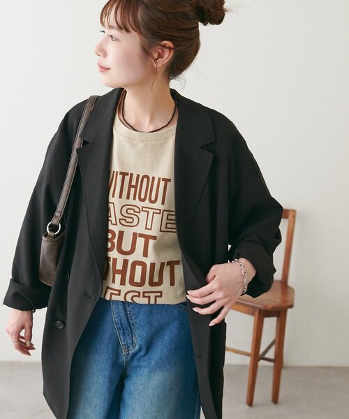 DISCOAT(ディスコート)の「【Enlude】ピグメントカラーロゴTシャツ《ユニセックス》(Tシャツ/カットソー・レディース・ピンク/サックスブルー/ベージュ・FREE)」の13枚目の写真