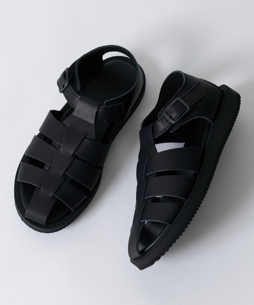 PADRONE(パドローネ)の「【PADRONE】GURRKHA SANDALS with Vibram TK2308-3210-26A(サンダル・メンズ・ブラック・40/41/42)」の1枚目の写真