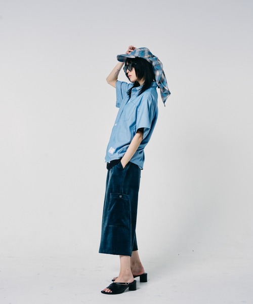 EFFECTEN(エフェクテン)の「【EFFECTEN】Studs chambray shirts(シャツ/ブラウス・メンズ・サックスブルー/インディゴブルー・X-LARGE/LARGE/MEDIUM)」の3枚目の写真