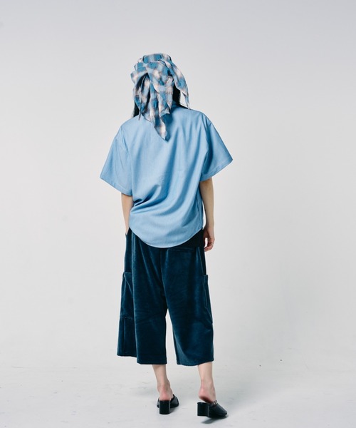 EFFECTEN(エフェクテン)の「【EFFECTEN】Studs chambray shirts(シャツ/ブラウス・メンズ・サックスブルー/インディゴブルー・X-LARGE/LARGE/MEDIUM)」の4枚目の写真