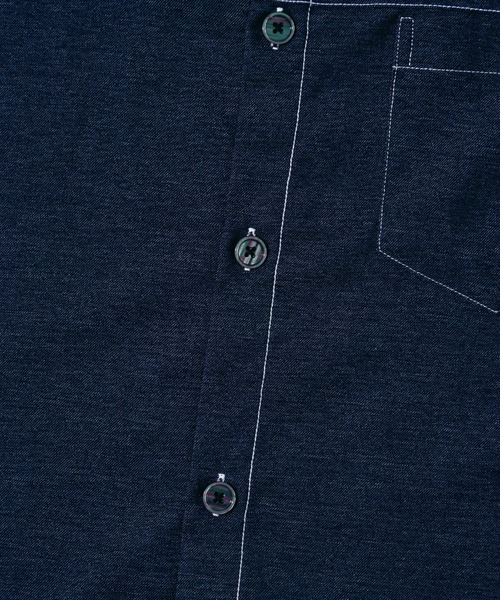 EFFECTEN(エフェクテン)の「【EFFECTEN】Studs chambray shirts(シャツ/ブラウス・メンズ・サックスブルー/インディゴブルー・X-LARGE/LARGE/MEDIUM)」の6枚目の写真