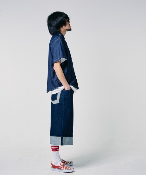 EFFECTEN(エフェクテン)の「【EFFECTEN】Studs chambray shirts(シャツ/ブラウス・メンズ・サックスブルー/インディゴブルー・X-LARGE/LARGE/MEDIUM)」の11枚目の写真