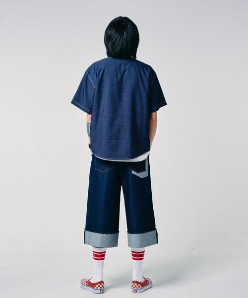 EFFECTEN(エフェクテン)の「【EFFECTEN】Studs chambray shirts(シャツ/ブラウス・メンズ・サックスブルー/インディゴブルー・X-LARGE/LARGE/MEDIUM)」の12枚目の写真
